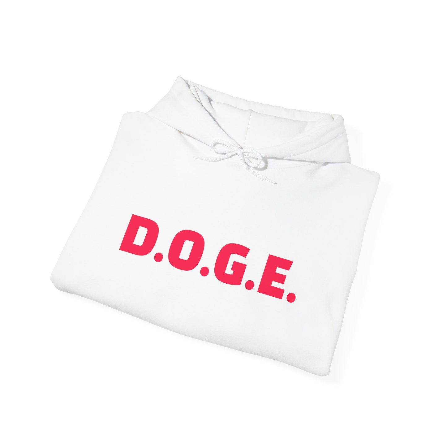 RED D.O.G.E. Unisex Heavy Blend™ Hooded Sweatshirt - Department of Government Efficiency.