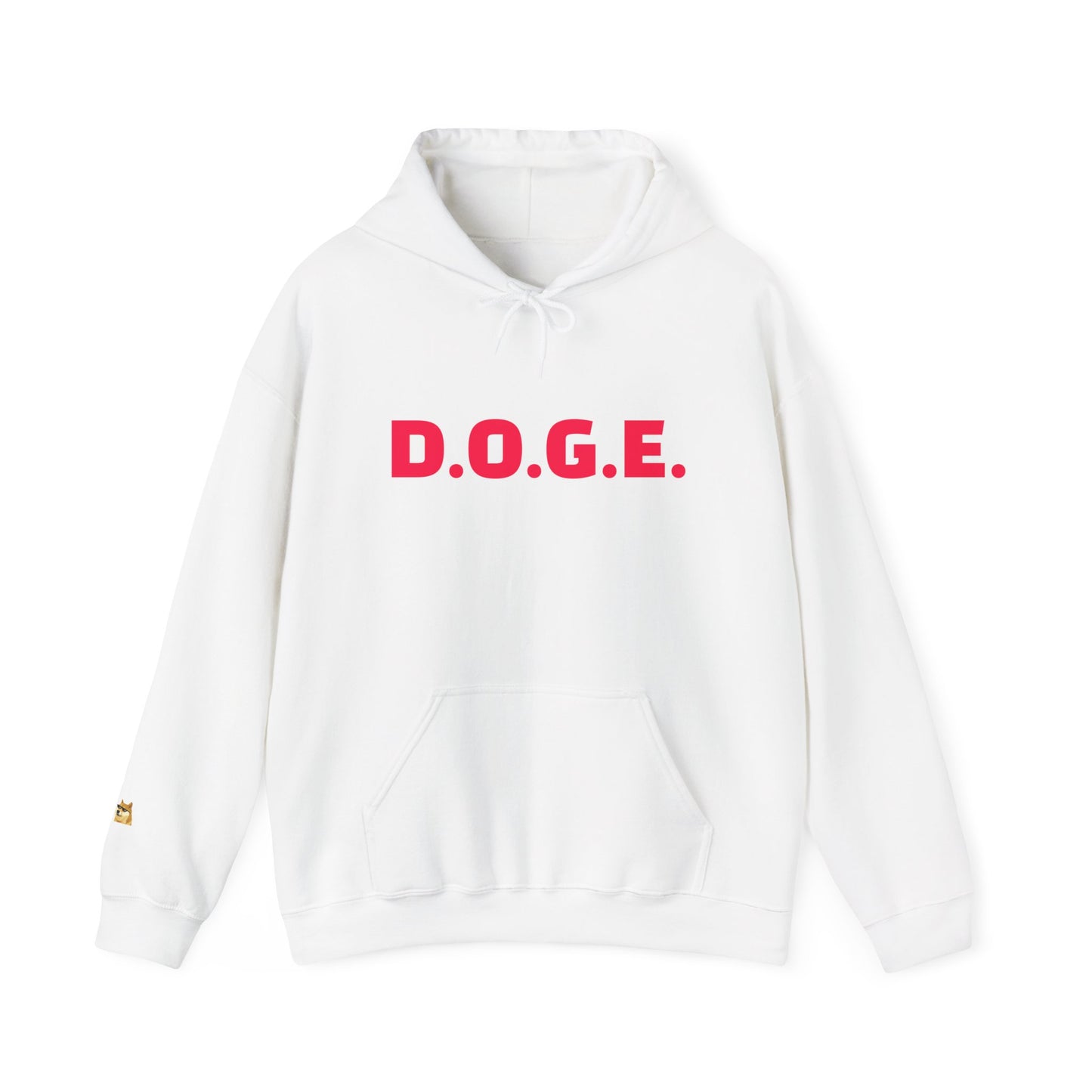 RED D.O.G.E. Unisex Heavy Blend™ Hooded Sweatshirt - Department of Government Efficiency.